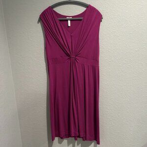 Soma Women's Amaranth Sleeveless Mid-thigh Dress Large